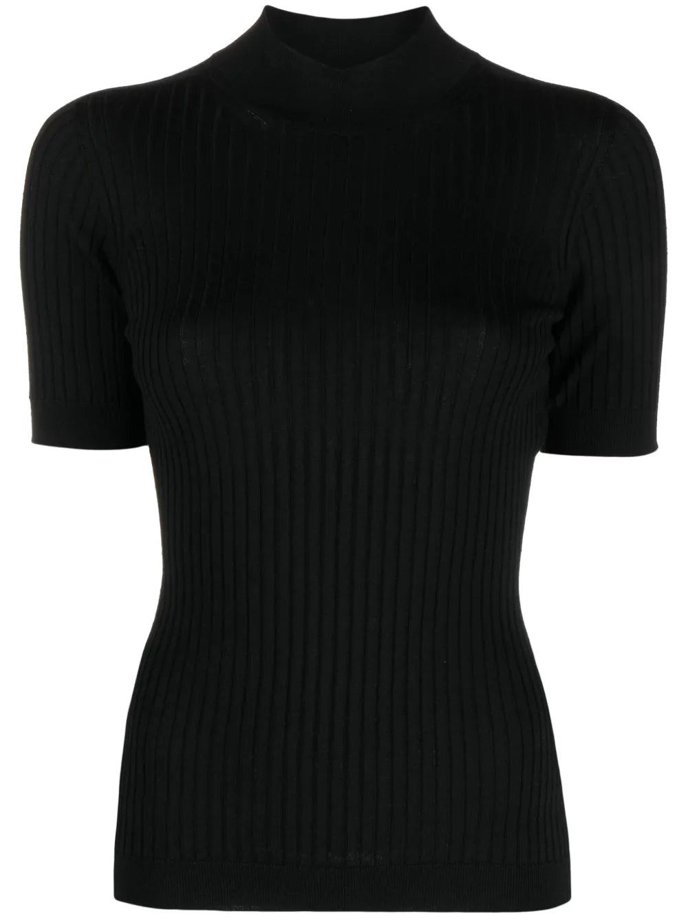 Ribbed-Knit Wool Top