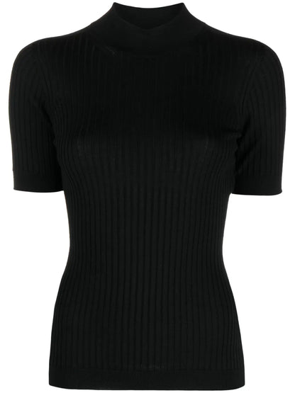 Ribbed-Knit Wool Top