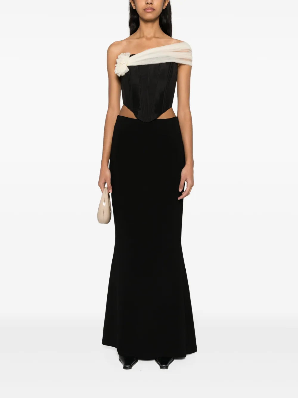 Bloom Corset-Style Silk Top