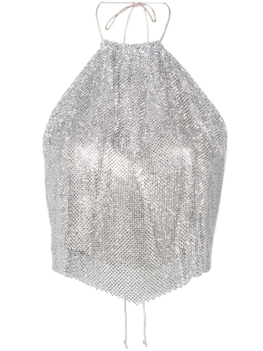 Paper Rock Chainmail Halterneck Top
