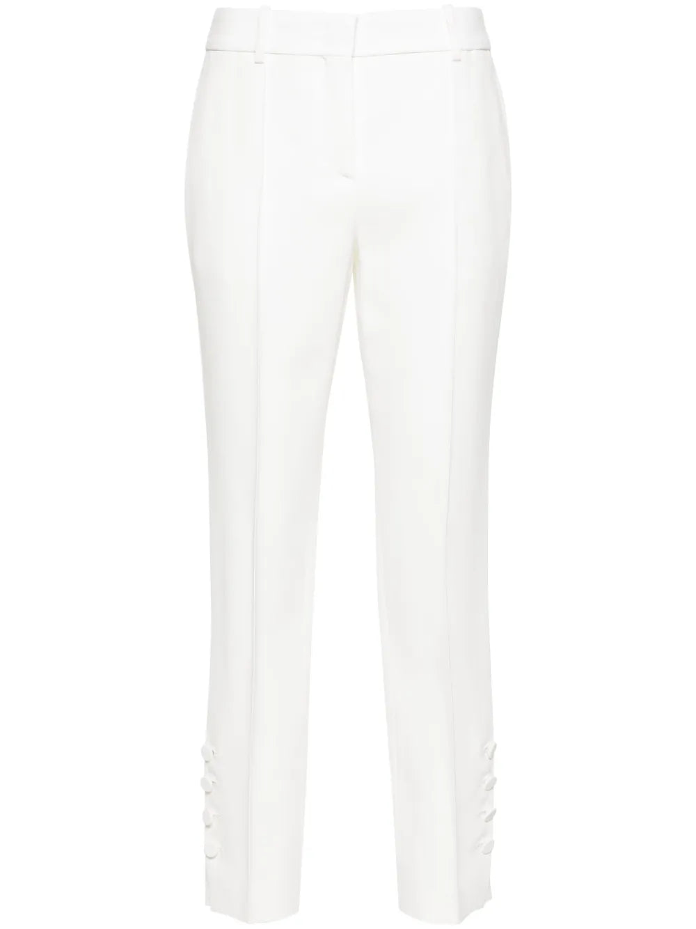 Pressed-Crease Cady Tapered Trousers