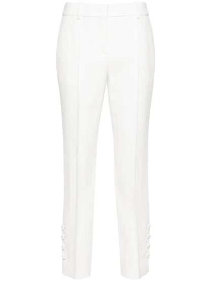 Pressed-Crease Cady Tapered Trousers