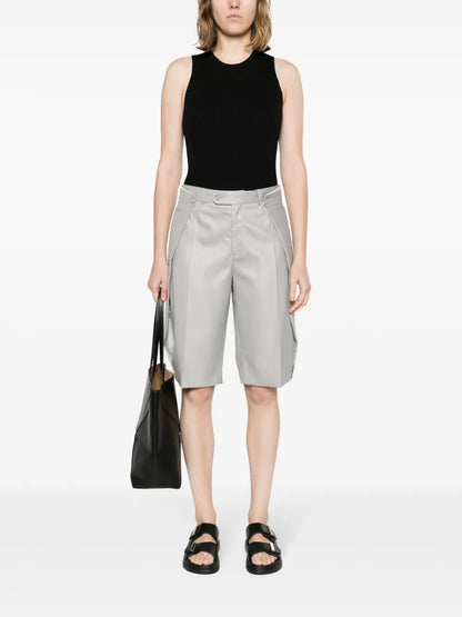 Crew-Neck Ribbed Tank Top
