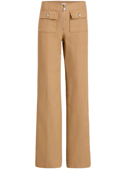 Azure Wide-Leg Trousers