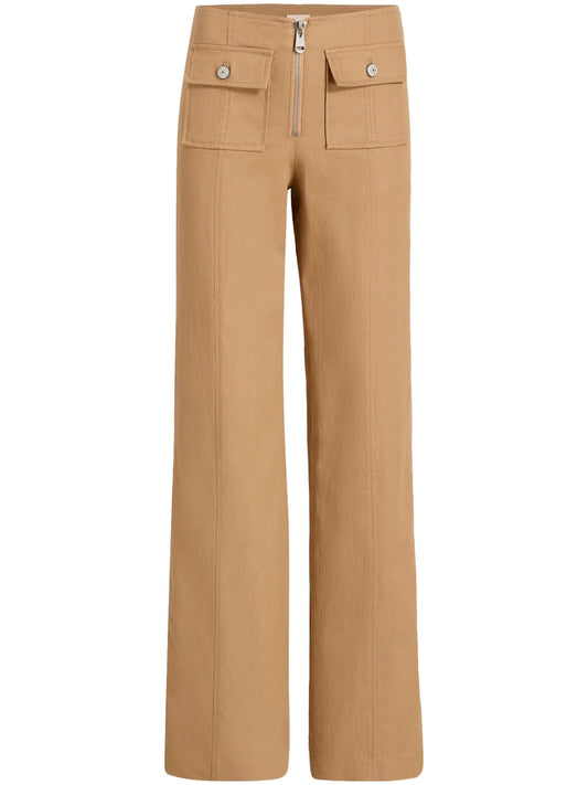 Azure Wide-Leg Trousers