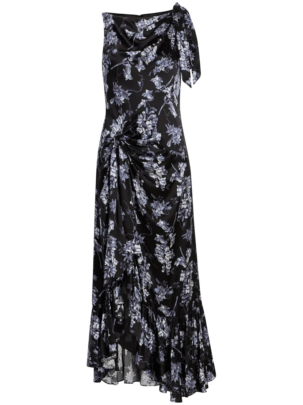 Anwen Floral-Print Silk Dress