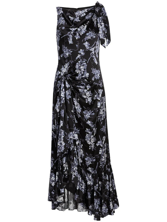 Anwen Floral-Print Silk Dress