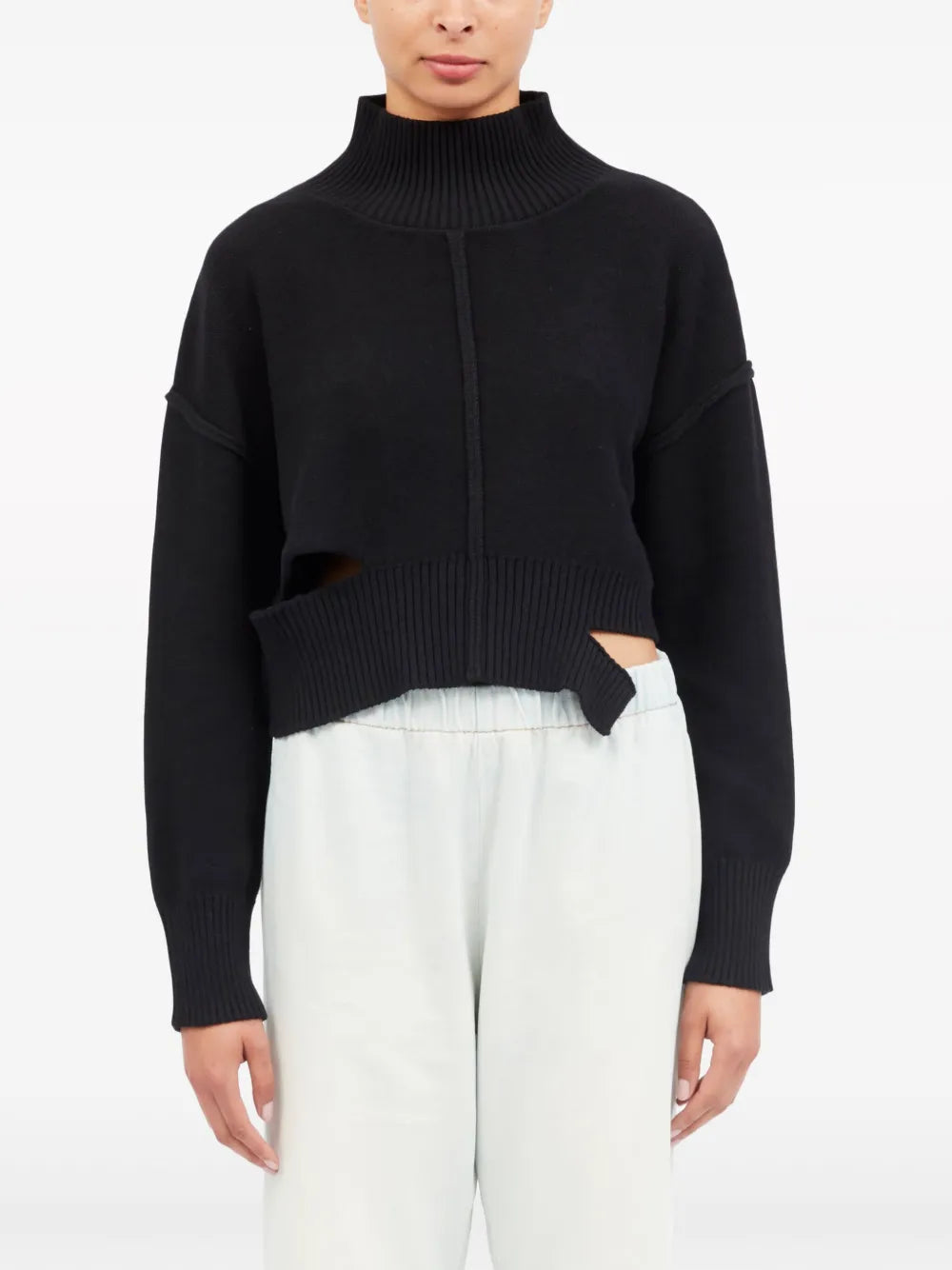 High-Neck Cut-Out Jumper