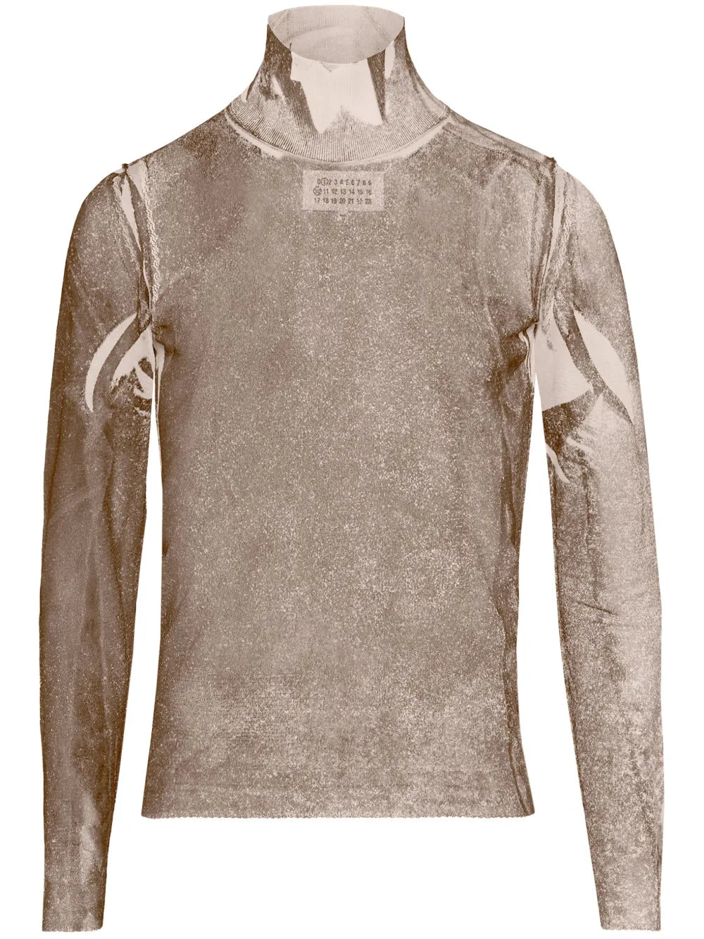 Semigraphic Silk Top