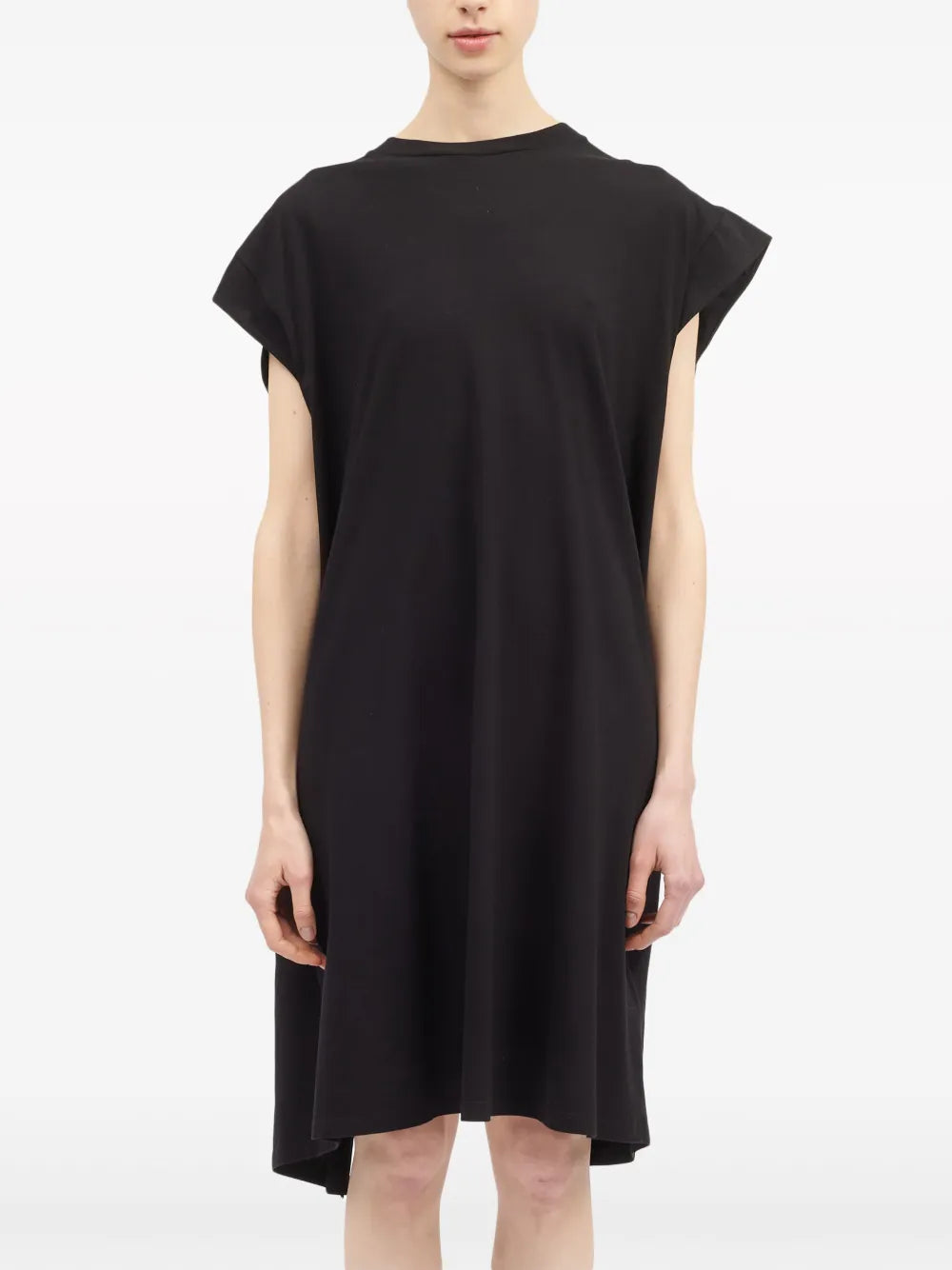 Layered Cotton Midi Dress