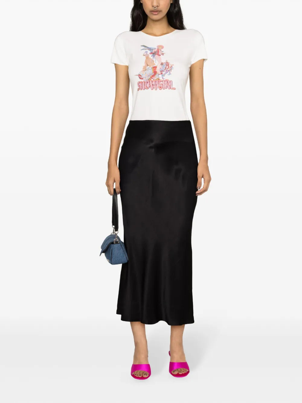 Sunny Satin Midi Skirt