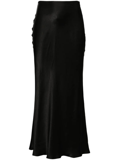 Sunny Satin Midi Skirt