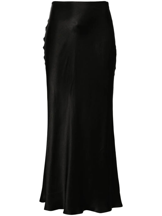 Sunny Satin Midi Skirt