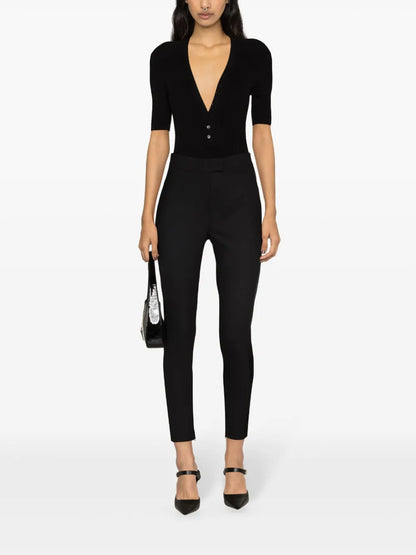 Tapered Cropped Trousers