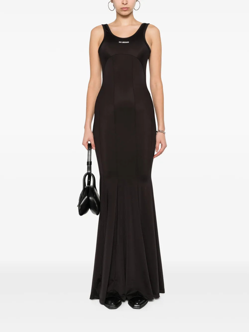 Logo-Appliqué Maxi Dress