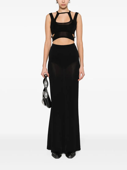 Fine Cut-Out Crop Top