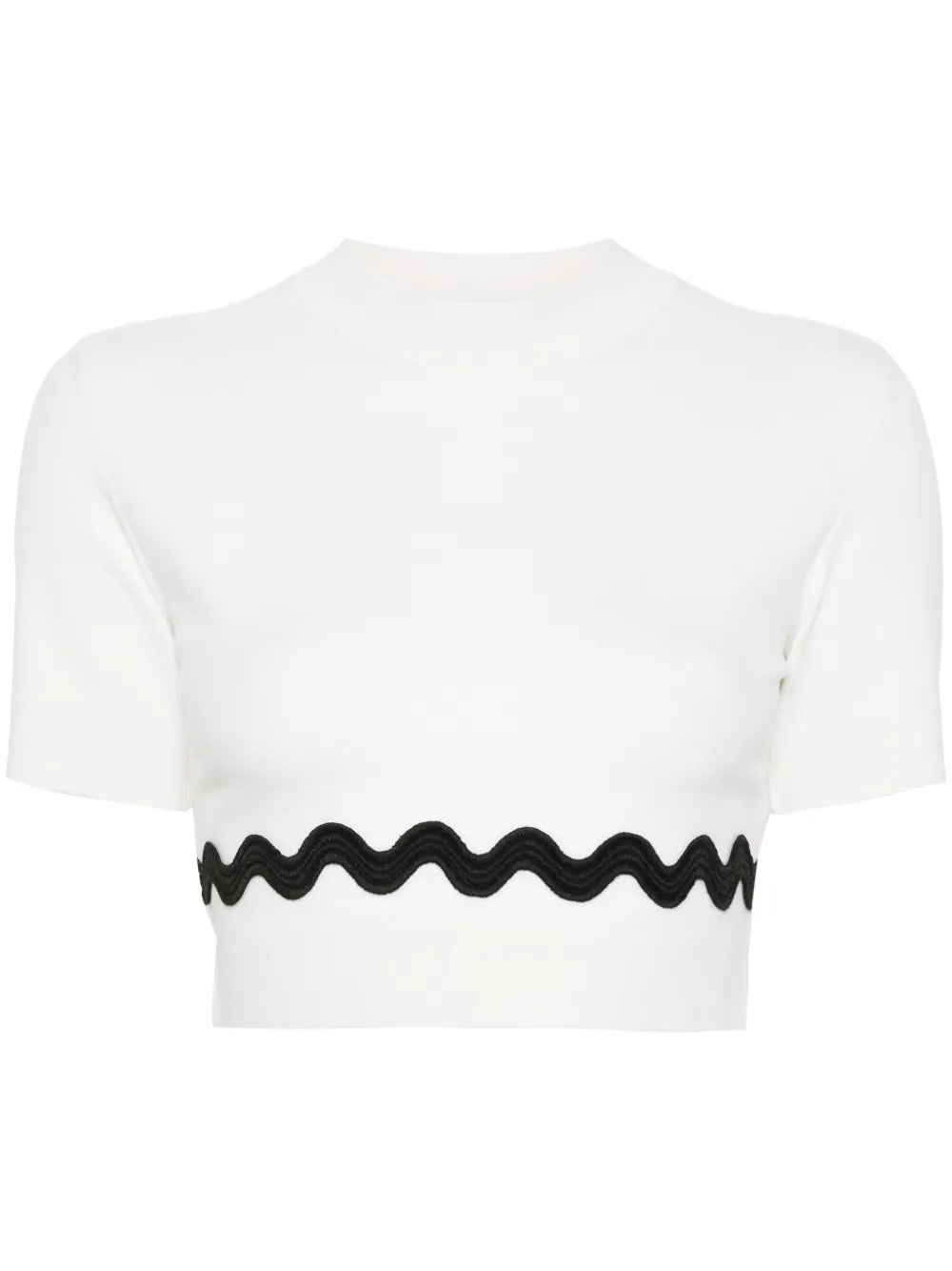 Wave Cropped Sweater