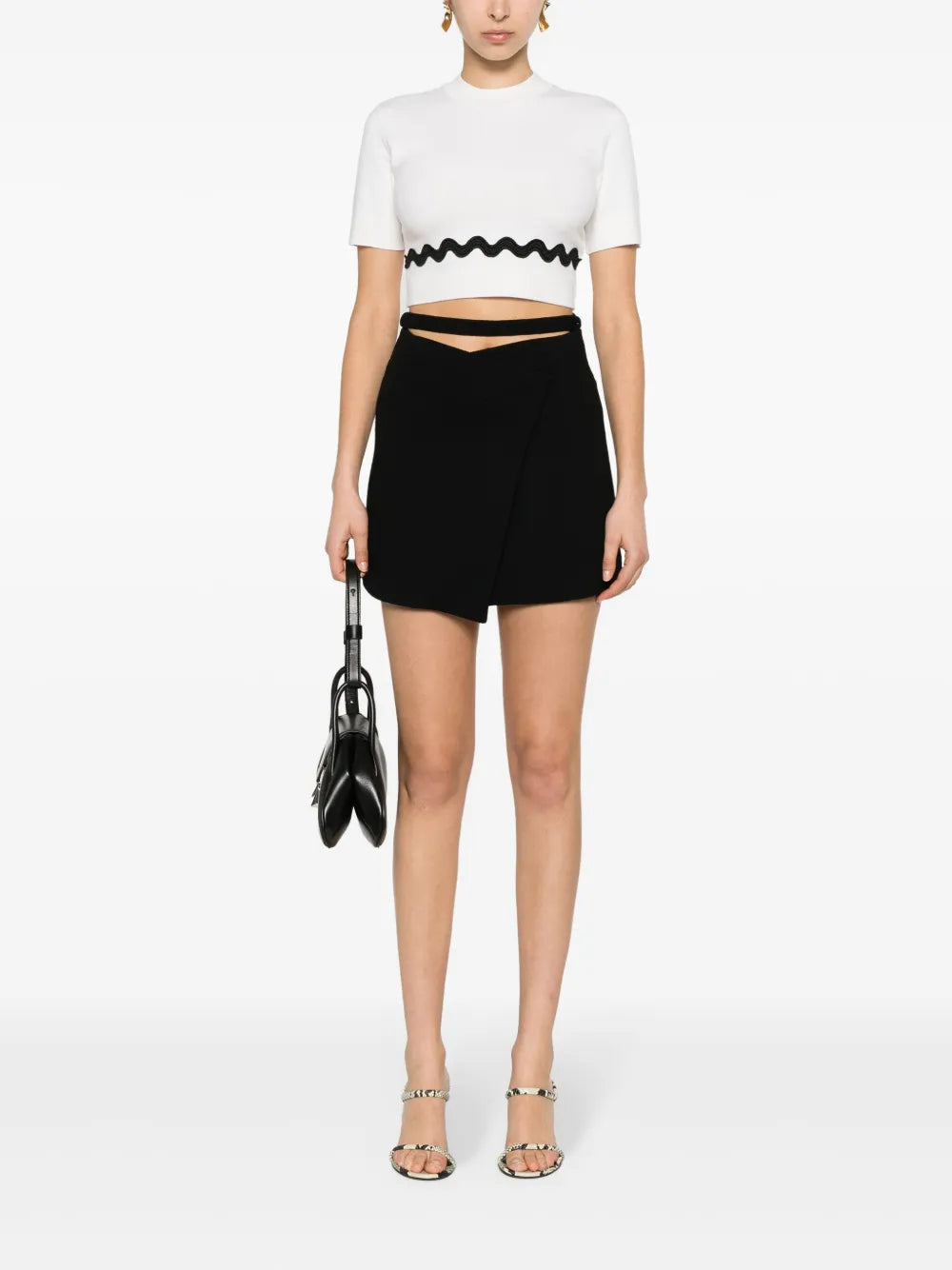 Wave Cropped Sweater