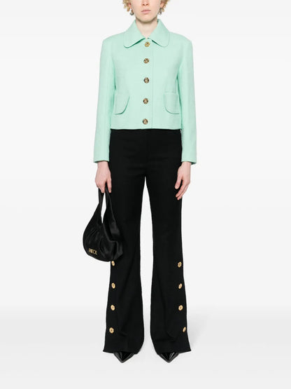 Tweed Flared Trousers