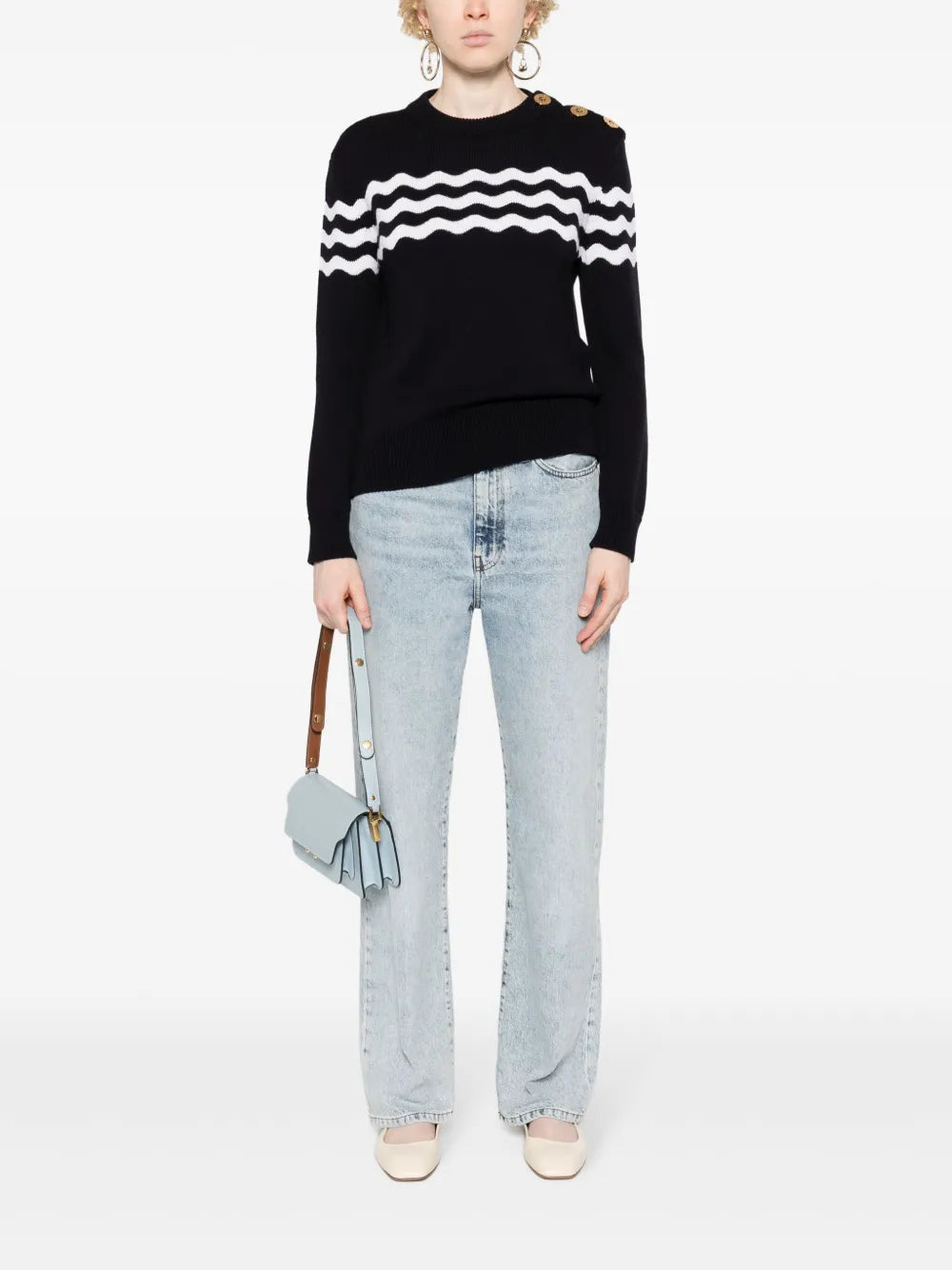 Wave Knitted Jumper