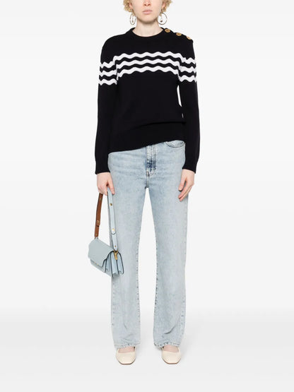 Wave Knitted Jumper