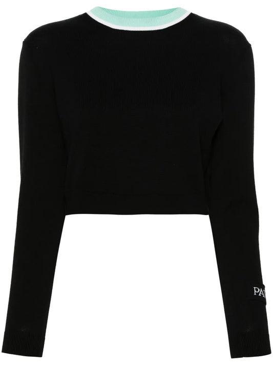 Logo-Patch Cropped Jumper