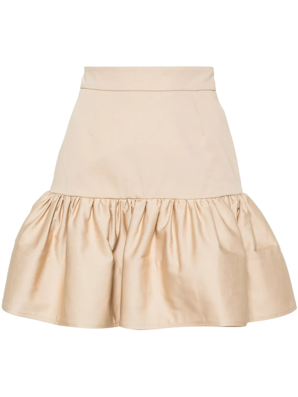Ruffled Cotton Miniskirt