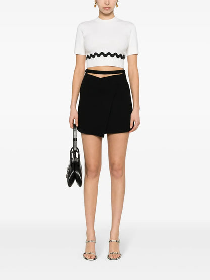Wraparound Mini Skirt