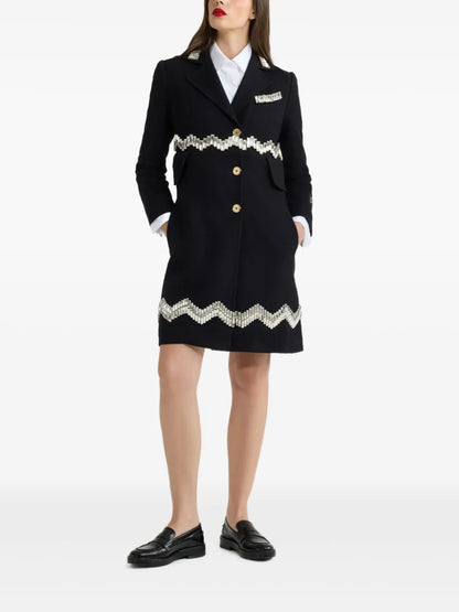 Crystal-Embellished Coat