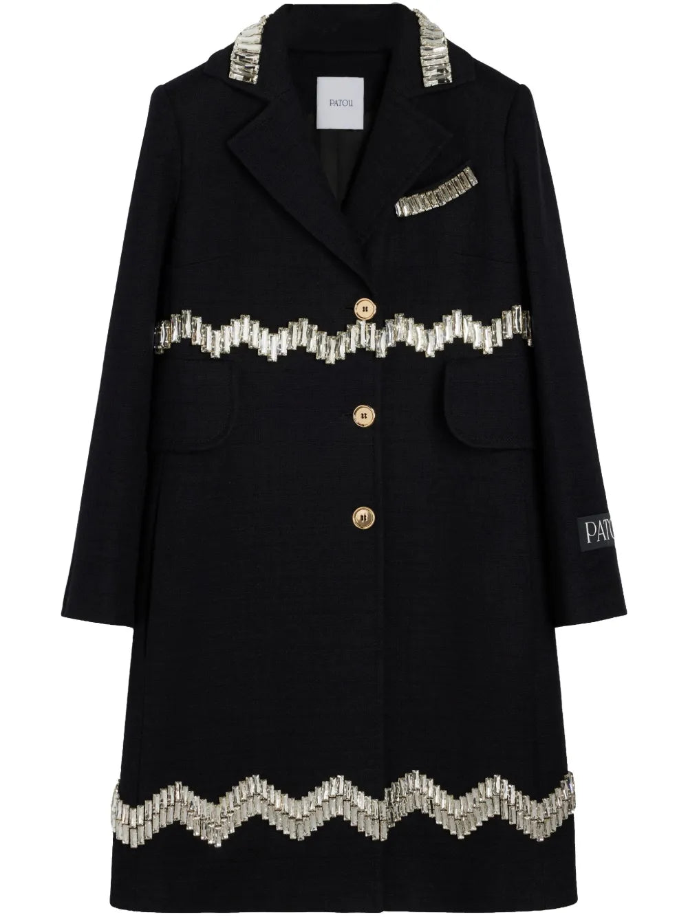 Crystal-Embellished Coat