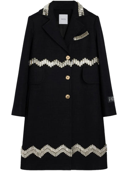 Crystal-Embellished Coat