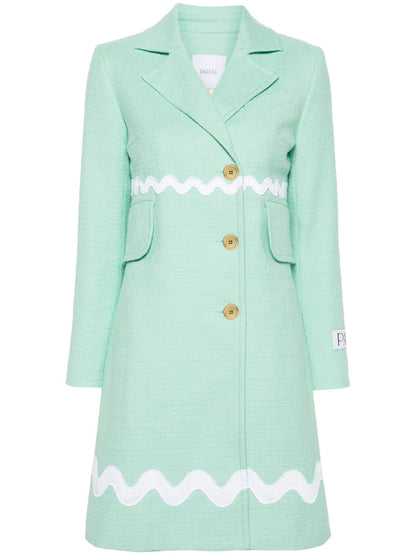 Wave Tweed Coat