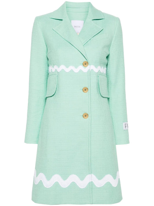 Wave Tweed Coat