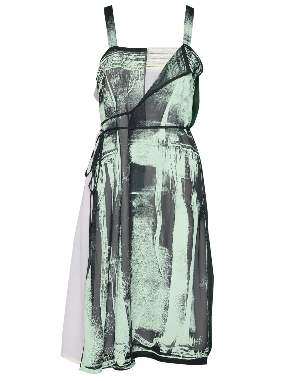 Freeze-Frame Silk Dress