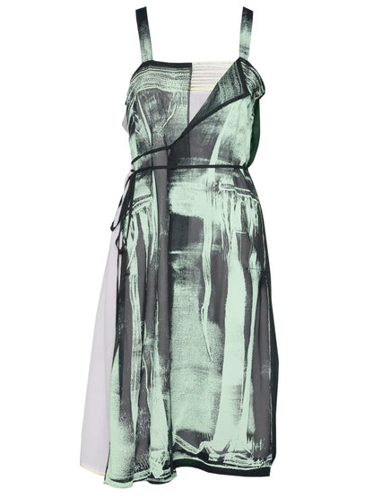 Freeze-Frame Silk Dress