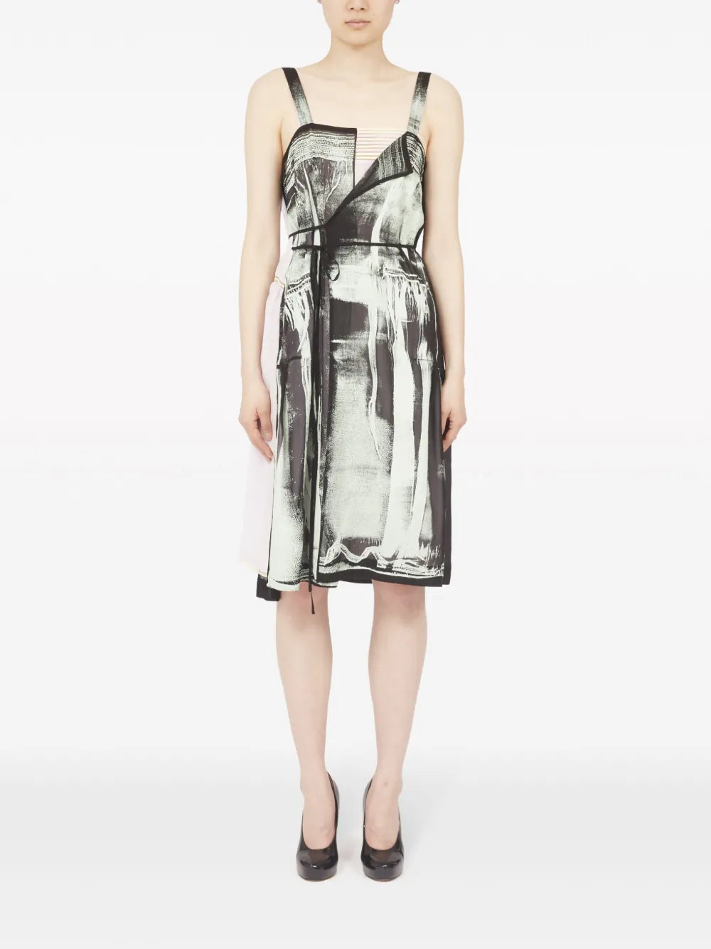 Freeze-Frame Silk Dress