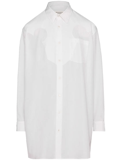 Cotton-Poplin Mini Shirtdress