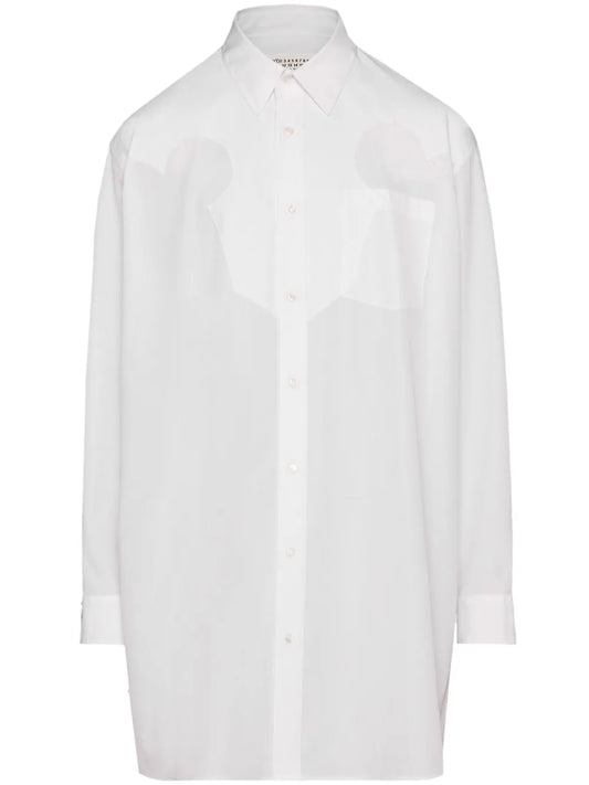 Cotton-Poplin Mini Shirtdress
