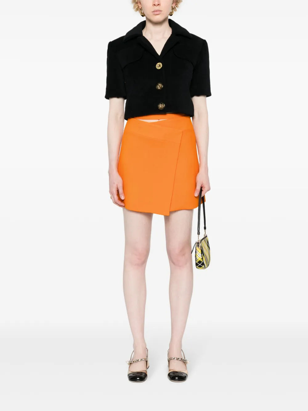 Wraparound Mini Skirt