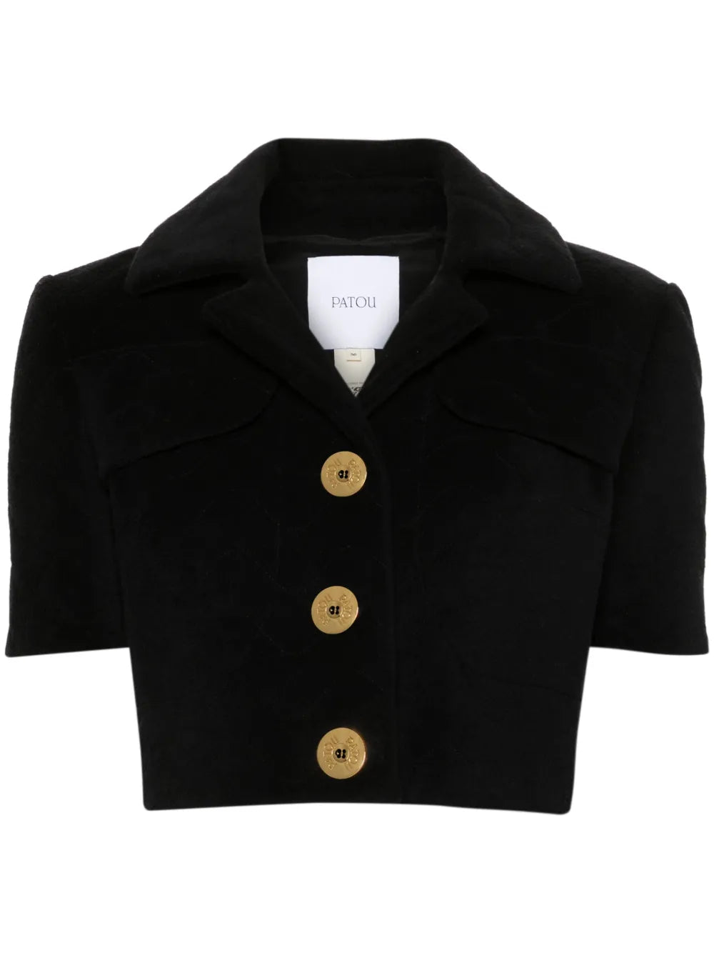 Terry-Cloth Cropped Jacket
