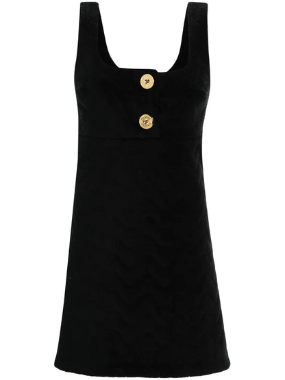 Quilted Cotton Mini Dress
