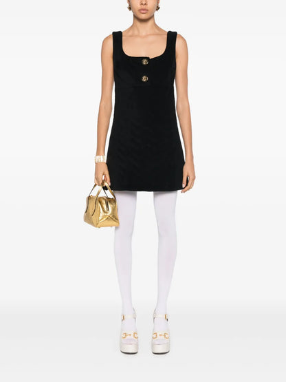 Quilted Cotton Mini Dress
