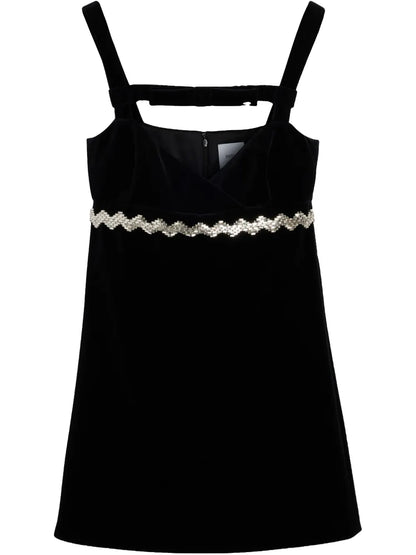 Rhinestone-Embellished Dress