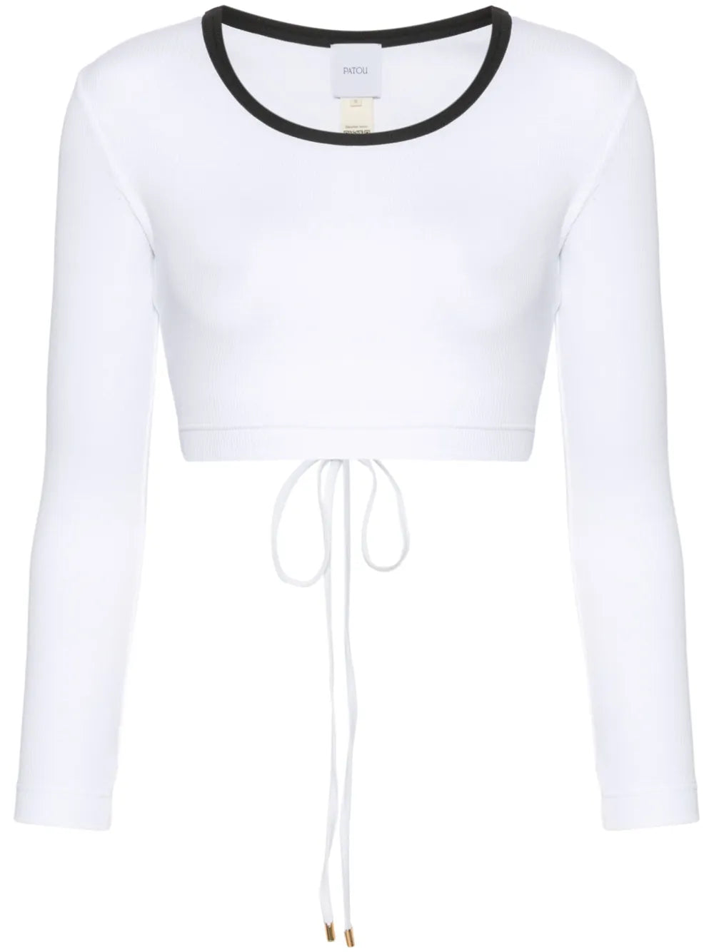 Fine-Ribbed Cropped Top