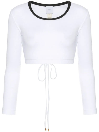 Fine-Ribbed Cropped Top