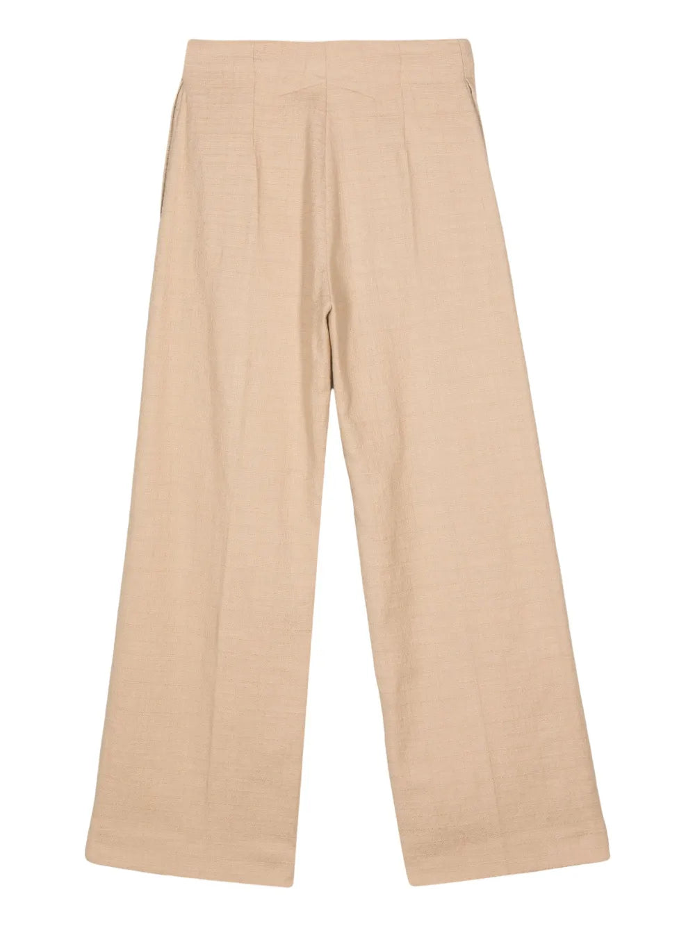 Bouclé Straight-Leg Trousers
