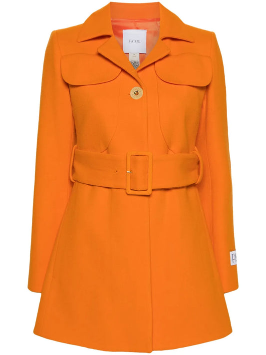 Belted Virgin Wool Blazer