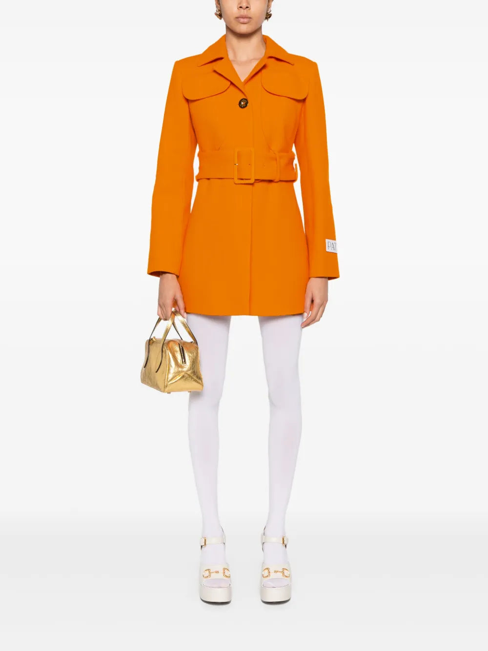 Belted Virgin Wool Blazer