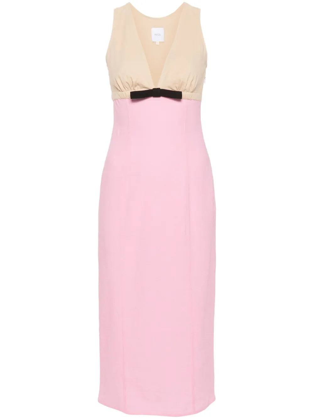 Two-Tone Midi Dress