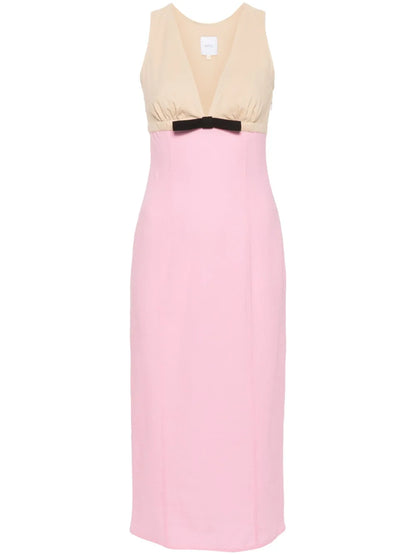 Two-Tone Midi Dress